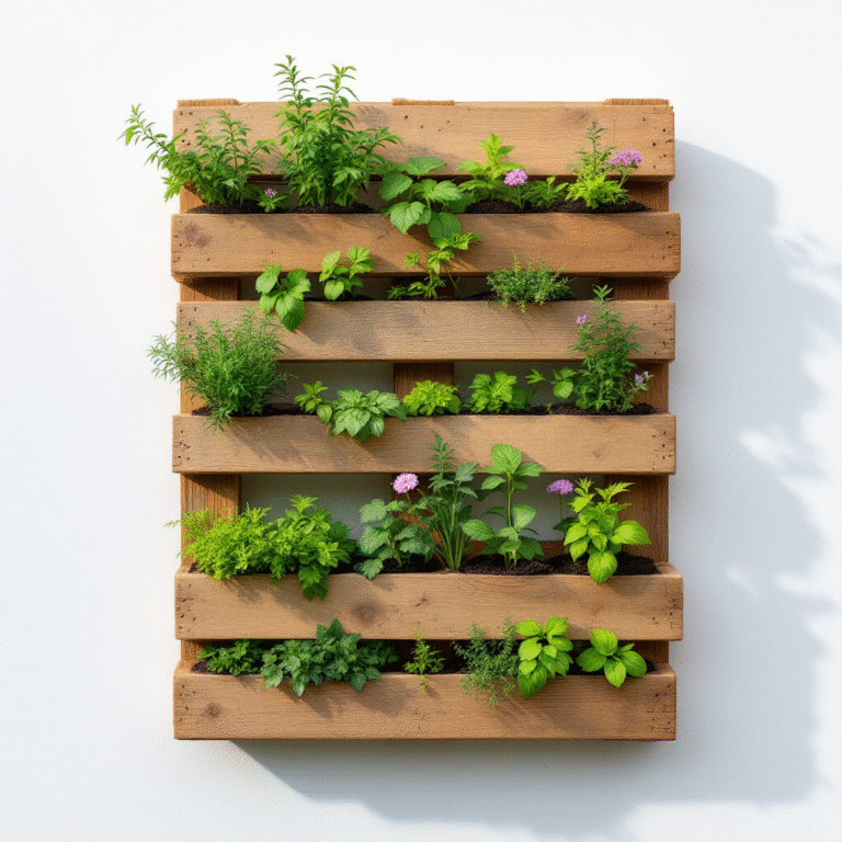 Veja como transformar um único palete em um jardim vertical funcional