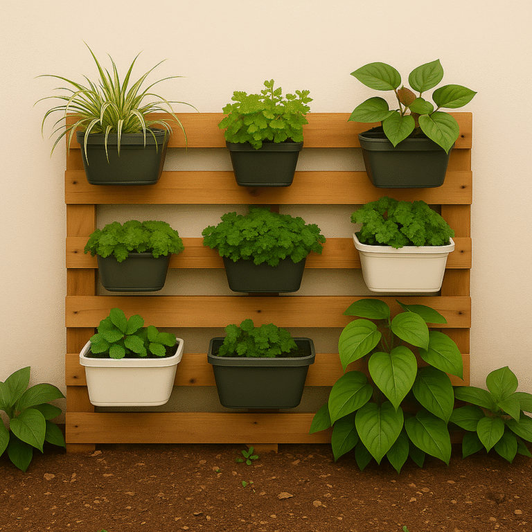 Por que escolher paletes para um jardim vertical sustentável?