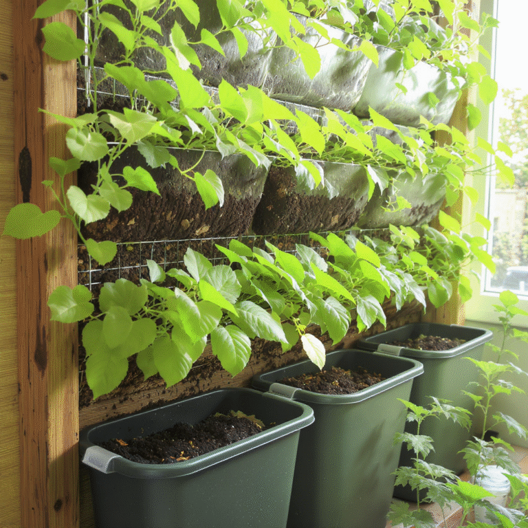 Compostagem integrada para jardins verticais: como alimentar suas plantas