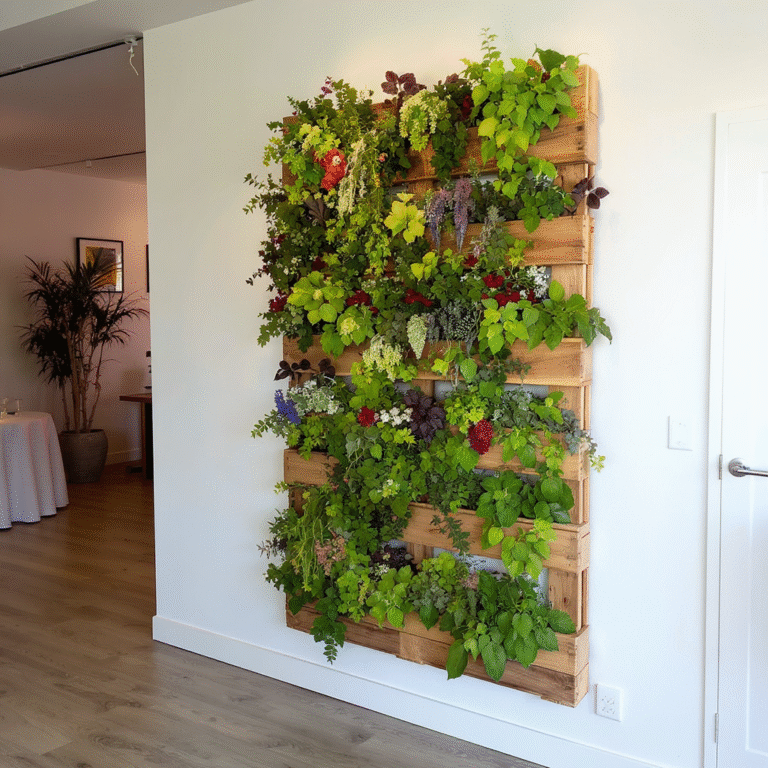 Vantagens de usar jardins verticais de paletes em festas e eventos